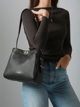 Schoudertas Mademoiselle Romy Leder Lancaster Zwart mademoiselle romy 105-vue-porte